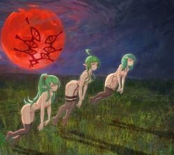 3girls corruption eyes_of_grima fire_emblem fire_emblem:_three_houses fire_emblem_awakening flayn_(fire_emblem) green_hair manakete medium_breasts mind_control moon moonlight nah_(fire_emblem) nintendo nipples pointy_ears red_eyes red_moon small_breasts tiki_(adult)_(fire_emblem) tiki_(fire_emblem) yugenvisuals