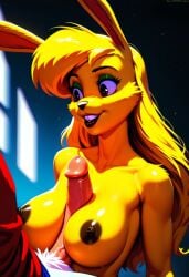 ai_generated female furry jazz_jackrabbit_(series) lori_jackrabbit penis