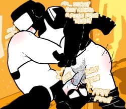 69 blowjob captain_(tankmen) dialogue gay hairy hairy_penis implied_analingus implied_cunnilingus implied_sex newgrounds oral_sex penis pubic_hair steve_(tankmen) tankmen upside-down yaoi