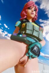 1girls 3d blender_(software) bottomless close-up close_up female female_only flashing flashing_pussy fortnite fortnite:_battle_royale legs looking_at_viewer naked naked_female nude nude_female outdoors outside pink_hair pussy skinny_girl skye_(fortnite) spread_pussy spreading_own_pussy spreading_pussy standing undercover_skye_(fortnite) vagina zaaa1490