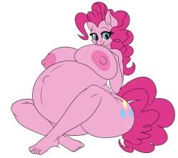 1girls anthro anthrofied big_belly blue_eyes commission cutie_mark equine friendship_is_magic lotus_position my_little_pony naked naked_female pink_body pink_hair pinkie_pie_(mlp) pregnant pregnant_belly pregnant_female sitting sitting_down sitting_on_floor solo_female wallyroo