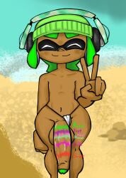 absurd_res barely_clothed beach beach_background beachside beanie big_ass big_balls big_butt big_penis big_thighs callie_(splatoon) chum_(duskizi) closed_eyes closed_mouth detailed_background duskizi femboy femboy_focus femboy_only frye_(splatoon) green_hair happy headgear headset headwear hi_res highres huge_ass huge_balls huge_butt huge_cock huge_testicles huge_thighs inkling inkling_boy lipstick lipstick_mark lipstick_mark_on_penis lipstick_on_penis lipstick_ring looking_at_viewer marie_(splatoon) marina_(splatoon) peace_sign pearl_(splatoon) rainbow_party shiver_(splatoon) skimpy smaller_male smile smiling smiling_at_viewer solo solo_femboy solo_focus solo_male splatoon splatoon_(series) splatoon_2 splatoon_3 tanned tanned_skin thick_thighs thong thong_aside wide_hips