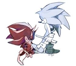 bondage discipline electrocution genital_torture male/male masochism rope_bondage sadism shadow_the_hedgehog shoes sonadow sonic_(series) sonic_the_hedgehog sonic_the_hedgehog_(series)