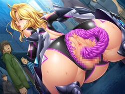 1girls 1monster 5boys ahe_gao anus ass blonde_hair bodysuit breasts censored curvy female huge_ass impregnation kia_marie large_breasts leotard lilith-soft living_clothes long_hair moaning multiple_boys naughty_face nipples open_mouth penetration public pussy pussy_juice sex shiny shiny_skin smile spread_legs sweat taimanin_(series) taimanin_asagi taimanin_asagi_battle_arena tentacle vaginal_penetration yellow_eyes zol