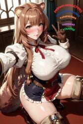 ai_generated big_breasts big_butt brown_hair patreon racoon_girl raphtalia tate_no_yuusha_no_nariagari the_rising_of_the_shield_hero thick_thighs ul7990