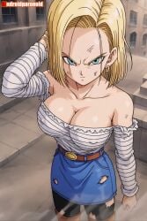 1girls after_fight ai_generated aindroidparanoid android_18 ass big_ass big_breasts big_butt blonde_female blonde_hair breasts busty curvy cute dragon_ball dragon_ball_super dragon_ball_z fat_ass female female_only hair hi_res hips huge_ass huge_breasts human large_ass large_breasts legs narrow_waist nipples panties ripped_clothing slim_waist stable_diffusion tagme thick_ass thick_thighs topless torn_clothes torn_clothing voluptuous waist wide_hips