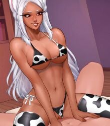 1girl1boy 1girls 2d 2d_(artwork) 2d_artwork 2dnsfw anime anime_character big_breasts big_thighs blush boku_no_hero_academia bra breasts bunny_ears bunny_girl costume cow_print cowgirl cowgirl_pose cowgirl_position dark-skinned_female dark_skin female female_focus female_on_top female_penetrated half-dressed half_naked horny horny_female hornyunion huge_boobs huge_breasts indoor indoors indoors_sex lingerie lingerie_only long_hair male male/female male_penetrating male_penetrating_female male_pov miruko my_hero_academia naughty naughty_face navel negligee nude nude_female panties panties_aside partially_clothed penis penis_in_pussy pov pov_male pussy pussy_lips red_eyes riding riding_cock riding_dick riding_penis rule34 rumi_usagiyama sex sexy_lingerie shaved_pussy stockings stockings_thigh_highs straight straight_sex uncensored unseen_male_face vagina vaginal_penetration vaginal_sex white_hair