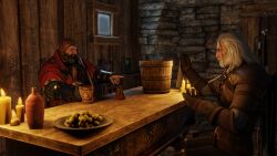 asking_a_question ciri geralt_of_rivia mugshot phillip_strenger the_witcher_(series) the_witcher_3:_wild_hunt valadasa