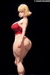 ai_generated big_ass big_breasts cha_hae_in solo_leveling swimsuit tagme thick_thighs video wide_hips