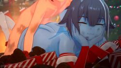 1girls 3d 3d_animation animated animation anna_anon blue_skin demon demon_girl demon_tail demoness female female_focus succubus succubus_tail tagme video