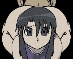 1boy1girl :t ahe_gao all_fours animated ass ass_bigger_than_head azumanga_daiou big_ass big_butt bikini black_eyes black_hair bottom_heavy bubble_butt caked_up clapping_cheeks doggy_style emotionless enormous_ass fat_ass fucked_from_behind fucked_silly fucking huge_ass hyper_ass light-skinned_female light_skin no_sound nyamo_minamo_kurosawa one-piece_swimsuit one_piece_swimsuit open_mouth paag pawg please_look_forward_to_it pleasure_face round_ass schoolgirl serious_look swimsuit tagme thick_ass thick_thighs thunder_thighs tongue tongue_out traced unknown_male video wide_hips