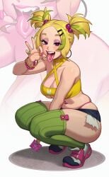 1girls 2024 2d 2d_(artwork) 2d_artwork arm_between_legs ass background bead_bracelet belly belly_button belly_button_piercing belly_piercing big_ass big_breasts big_butt big_thighs blond_hair blonde blonde_eyebrows blonde_female blonde_hair blonde_hair_female blowjob_gesture blush blushing blushing_female booty_shorts bracelet bracelets breasts child_bearing_hips cleavage close-up_background clothed collarbone color colored colored_nails condom condom_wrapper criss-cross_halter crop_top crouch crouched crouching crouching_female daisy_dukes drool drool_string drooling earring earrings ears ears_visible_through_hair exposed_midriff exposed_pocket exposed_pockets exposed_shoulders exposed_thong eyeshadow fat_ass fellatio_gesture female female_only freckles freckles_on_face gold_bracelet gold_jewelry green_highlights green_nail_polish green_nails green_socks gyaru hair_ornament hair_tie hair_tied hair_ties hairclip hairclips halter halter_top heart-shaped_pupils hi_res highleg_panties hip_dips hips hips_wider_than_shoulders holding_condom hoop_ear_ring hoop_earring hoop_earrings hoop_earrings_oversized hotpants huge_ass huge_breasts huge_butt huge_thighs human jean_shorts large_ass large_breasts large_butt large_thighs light-skinned_female light_skin lipstick long_eyelashes looking_at_viewer mascara midriff midriff_baring_shirt midriff_showing nail_polish nails_painted narrow_waist naughty_face navel navel_piercing no_bra no_nude no_nudity no_visible_genitalia original original_character painted_nails pale-skinned_female pale_skin panties panty_straps pink_lipstick pink_nail_polish pink_nails pink_piercing pockets pointy_teeth purple_eyeshadow rizdraws round_ass round_breasts round_butt rug saliva saliva_drip saliva_on_tongue saliva_string saliva_trail saliva_trail_between_teeth salivating saya_(rizdraws) seductive seductive_body seductive_eyes seductive_gaze seductive_look seductive_mouth seductive_pose shiny shiny_breasts shiny_hair shiny_skin shiny_thighs short_shorts shorts skindentation slender_waist slim_waist small_waist smile sneakers solo solo_female solo_focus spit spit_trail squatting teeth teeth_pointy teeth_showing teeth_visible thick thick_ass thick_butt thick_eyebrows thick_eyelashes thick_hips thick_legs thick_thighs thigh_high_socks thigh_highs thigh_socks thighhighs thighs thin_waist thong thong_straps tight_clothes tight_clothing tight_shorts tiny_short tongue tongue_out twintails underboob underboob_cutout wide_hips yellow_shirt yellow_top yellow_topwear