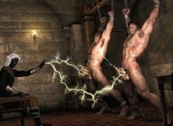 3boys 3d 3d_(artwork) 3d_model bdsm black-skinned_male black_body brosfate chained chained_up cum cumming dark_elf disheveled dominant_villain domination dungeon electricity electricity_manipulation electrocution electroshock_weapon electrostimulation elf elf_ears forced_ejaculation forced_orgasm gay human_slave interspecies interspecies_domination kinky leoart light-skinned_male light_skin male male_focus male_only male_rape_victim male_victim masculine masculine_male masculine_slave muscles muscular muscular_male oc original original_characters restrained roughed_up sexual_torture sorcerer sparks torture tortured villain_dom villain_on_hero villain_win white_hair yaoi