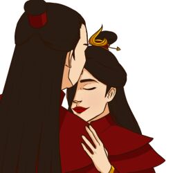 1boy 1girls avatar_legends avatar_the_last_airbender female fire_nation human kissing male married_couple nonbender ozai straight ursa_(avatar)