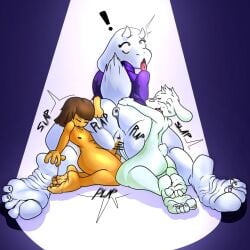 ahe_gao asriel asriel_dreemurr ass ass_focus ass_grab caprine donut_anus double_penetration feet foot_fetish foot_focus frisk goat humanoid_genitalia incest joe_erogenous joeerogenous onomatopoeia penetration scrunched_toes simple_background soles tears toriel undertale undertale_(series) vaginal_penetration white_fur wrinkled_feet wrinkled_soles