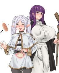 1futa 1girls 2024 ? after_sex after_vaginal balls big_balls breast_size_difference breasts bulge clothed clothing cum cum_in_pussy cum_in_uterus cum_inside cum_plugged duo elf elf_ears elf_female female fern_(sousou_no_frieren) flaccid frieren fully_clothed futa_on_female futanari green_eyes height_difference hi_res huge_breasts huge_cock human humanoid large_breasts large_penis light-skinned_female light-skinned_futanari light_skin long_hair medium_breasts penis pondbs purple_eyes purple_hair sousou_no_frieren standing testicles twintails uncensored uterus white_hair x-ray