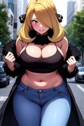 cynthia (pokemon) from pokemon by seraphim ai