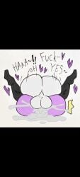 ass_focus b5kbao7oagzbnlf_(artist) balls_deep ballsack cum_fountain cum_in_ass cum_splatter dripping_cum femboy floating_crown gay_anal hearts_around_body homosexual japansadface leggings mating_press scorpios_(japansadface) sweating