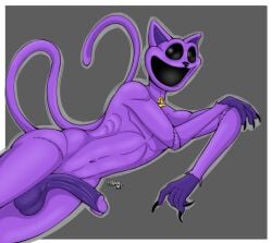 1boy anatomically_correct big_penis catnap_(poppy_playtime) critters_(poppy_playtime) furry_only male male_only no_humans palatis poppy_playtime poppy_playtime_(chapter_3) purple_body purple_fur purple_skin smiling_critters