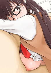 clothing cosplay genshiken glasses large_breasts mole mole_under_eye mole_under_mouth oono_kanako read_or_die yomiko_readman