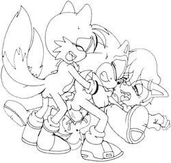 anthro archie_comics balls bisexual chipmunk dic_entertainment female fox fur furry_tail hedgehog interspecies male mobian_(species) monochrome multiple_males multiple_tails nude penis sally_acorn sega sex sonic_(series) sonic_satam sonic_the_hedgehog sonic_the_hedgehog_(archie) sonic_the_hedgehog_(comics) sonic_the_hedgehog_(series) straight straight_hair tagme tail tails yaoi