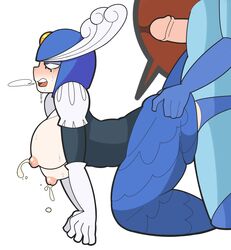 1girls 2017 absurd_res all_fours ambiguous_penetration android armor ass blush breasts butt_grab capcom clothed clothed_sex clothing doggy_style drooling duo female fish_girl fish_tail from_behind_position gloves hand_on_ass heart helmet highres humanoid lactation male marine mega_man mega_man(classic) mega_man_(character) mermaid mermaid_ass mermaid_girl mermaid_tail milk monster_girl pani panting penetration saliva sex simple_background splash_woman straight tears topless video_games white_background