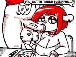 1boy1girl animated anthro ball_fondling blowjob bob_cut gif katy_kat lammy_lamb lipstick_on_balls lipstick_on_penis nunya84587583 parappa_the_rapper red_hair sony_interactive_entertainment tagme um_jammer_lammy vampiricpig video