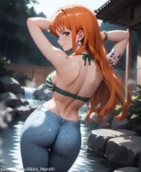 ai_assisted ai_generated akira_hentai armpits arms_up assview back_focus backboob backview boobs_out breasts inviting looking_back looking_over_shoulder nami_(one_piece) one_piece patreon patreon_reward patreon_username shoulder shoulder_blades showing_back showing_breasts sideboob teasing teasing_viewer