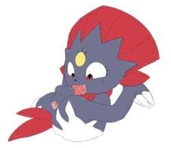 2017 anthro anus autofellatio balls erection flexible holding_butt male mammal masturbation mustelid nintendo obscurabuns oral penis perineum pokémon_(species) pokemon saliva simple_background solo tagme video_games weavile white_background