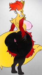 delphox from nintendo by lowsy (artist)