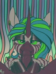 2025 animal_genitalia animal_penis digital_media_(artwork) duo ear_piercing equid equine equine_genitalia equine_penis erection fan_character fellatio female feral first_person_view forest_glade genitals green_eyes hair hasbro hi_res horn looking_at_viewer male male/female male_penetrating male_pov mammal my_little_pony mythological_creature mythological_equine mythology oral oral_penetration penetration penile penis piercing psychedelic sex simple_background stray_prey stripes unicorn zebra