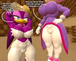 2girls 3d 3d_(artwork) big_balls big_breasts big_penis blaze_the_cat furry furry_only futanari large_penis maplecat purple_fur sfm sonic_(series) sonic_the_hedgehog_(series) source_filmmaker wave_the_swallow