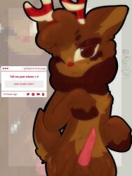 dandy's_world dandys_world deer deer_boy dick ibispaintx kiwiiuri male male_focus male_only needy request requested rudie_(dandy's_world)
