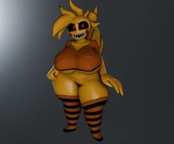 big_breasts breasts buhonero75 chica_(fnaf) female five_nights_at_freddy's furry huge_breasts solo tagme thick_thighs toy_chica_(fnaf) wide_hips xytora