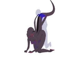 animated blush closed_eyes duo female female/male female_penetrated male open_mouth pokemon_(species) salazzle