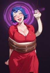 1futa 1girls ai_generated arms_by_side big_breasts big_penis blue_hair bound_arms breasts bulge bulge_through_clothing civitai cleavage coils dress drooling emily_(stardew_valley) erection erection_under_clothes erection_under_dress female futa_with_female futanari futasub futazealot happy_trance huge_breasts huge_cock hypnosis hypnotic_eyes intersex kaa kaa_eyes light-skinned_futanari light_skin limp_arms open_mouth penis penis_under_clothes penis_under_dress rule_63 short_hair smile smiling snake spiral_eyes stardew_valley the_jungle_book tongue tongue_out