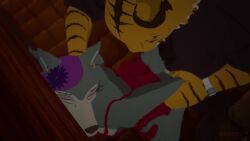 3boys 3d 3d_animation against_wall alley alleyway anal anal_sex animated anthro anthro_on_anthro anthro_penetrated arms_behind_back arms_held_back balls beastars bent_over bill_(beastars) blowjob clothed clothed_sex clothing crossdressing deepthroat dominant dominant_male domination dress exhibitionism exhibitionist femboy feminization forced forced_oral from_behind full_video furry irrumatio legoshi_(beastars) male male/male male_penetrated male_penetrating male_rape_victim nakedsav oral oral_penetration oral_sex outdoors panther penis public rape sex sex_from_behind sex_gay sound submission submissive submissive_male tagme tail tao_(beastars) tiger video wolf yaoi