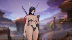 3d asian female marvel marvel_rivals psylocke psylocke_(marvel_rivals) skimpy