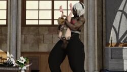 1futa 1girls 3d animated big big_breasts big_penis dom female female_only futa_on_female futanari honey_select_2 micro_on_macro nier:_automata size_difference small smaller_female sound sub tagme video