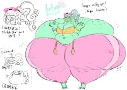 1girls anthro ass ass_cleavage belly big_ass big_breasts bimbo bottom_heavy breasts bubble_ass bubble_butt butt_crack fat fat_ass female female_focus female_only frog frog_girl giant_ass gigantic_ass hig_bey huge_ass huge_breasts hyper hyper_ass massive_ass overweight round_ass solo thick_ass yobaba yoga