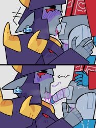 blowjob bull cowboy cuntboy cuntboy_sans_balls cybertronian deepthroat ear_tag herm hermaphrodite intersex male maleherm megatron multi_genitalia optimus_prime orgasm penis pussy robot_humanoid small_dom_big_sub swallowing_cum thumbs_up transformers trembling unusual_cum
