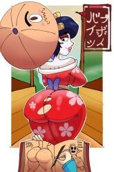 2025 2girls ass bapzey_bot_(artist) big_ass big_butt black_hair brawl_stars bubble_butt butt colette_(brawl_stars) drawing dress female female_only holding_object holding_pen huge_ass human japanese_text light-skinned_female light_skin piper_(brawl_stars) ripped_clothing round_ass tagme thick_thighs tight_clothing tight_dress umbrella
