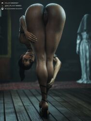 1girls 3d african african_female anus ass ass_focus bent_over capcom dark-skinned_female dark_skin female high_heels plague_of_humanity_(artist) presenting presenting_anus presenting_hindquarters presenting_pussy pussy resident_evil resident_evil_5 sheva_alomar solo