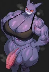 1futa 1girls abs ai_generated anthro anthrofied athletic_futanari big_breasts breasts breasts_bigger_than_head civitai emokri eyelashes female furry furry_futa furry_only futa_only futanari generation_1_pokemon gengar grin grinning_at_viewer hips huge_breasts hyper_muscles intersex large_breasts massive_thighs muscular muscular_arms muscular_female muscular_futa muscular_futanari muscular_legs muscular_thighs nintendo nipples pokémon_(species) pokemon pokemon_(species) pokemorph purple_body purple_nipples purple_skin pussy simple_background smile solo solo_focus standing sweat sweating sweaty sweaty_body tank_top thick_thighs thighs toned_body toned_futa wide_hips