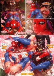 5boys anal anal_sex bara cum cum_from_anal cum_from_ass cum_in_ass cum_inside gangbang gay gay_anal gay_sex horny_male insomniac_games male male_only marvel marvel_comics mind_break moaning moaning_in_pleasure muscular muscular_male peter_parker rokudenashi spider-man spider-man_(ps4) spider-man_(series)