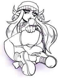 1girls blasticheart_(artist) broken_colors camel_toe cameltoe female milla_(broken_colors) petite petite_body petite_girl presenting presenting_hindquarters presenting_pussy pussy_lips pussy_peek small_ass upskirt upskirt_view