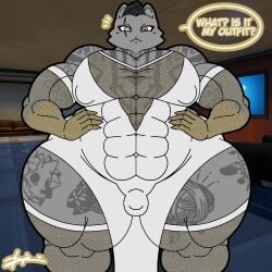 anthro doopie doopkaboom_(artist) epic_games fortnite fortnite:_battle_royale furry meowdas muscular muscular_male tagme