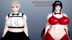 1futa 1girls 3d animated big big_breasts big_penis dom evelynn female female_only futa_on_female futanari honey_select_2 micro_on_macro size_difference small smaller_female sound sub tagme video