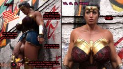 3d big_balls big_breasts big_penis clothed clothing comic comic_panel dc dc_comics diana_prince dickgirl futanari huge_breasts huge_cock ladyabysso story suicide_squad suicide_squad:_kill_the_justice_league superheroine text text_box text_bubble veiny_penis wonder_woman wonder_woman_(suicide_squad_game)