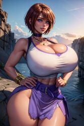 ai_generated big_breasts bimbo breasts bythebrokenone female female_only gigantic_breasts huge_ass huge_breasts huge_hips huge_thighs kairi kingdom_hearts large_breasts massive_breasts solo solo_female